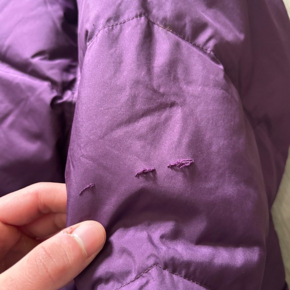 Patagonia Down With It Hooded Puffer Jacket Purple Womens Large 28439 - Picture 9 of 9